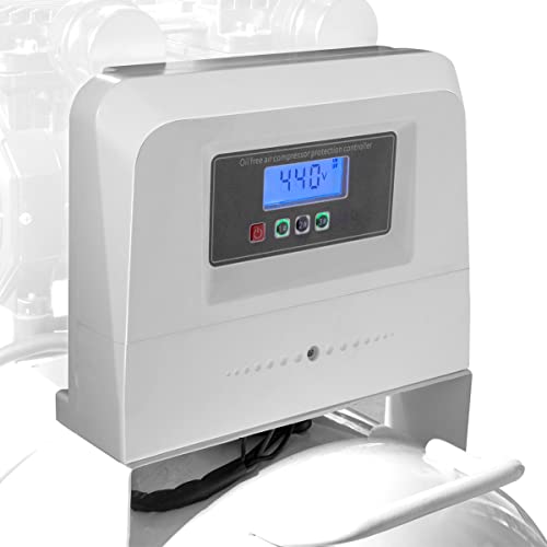 STAHLWERK Kompressor 100 L Tank - ölfrei & leise, 10 bar, Druckluftkompressor mit Brushless-Motoren, 6,5 PS, 4,8 kW, 630 l/min, Silentkompressor, Kolbenkompressor, Flüsterkompressor, ST-1010 Pro