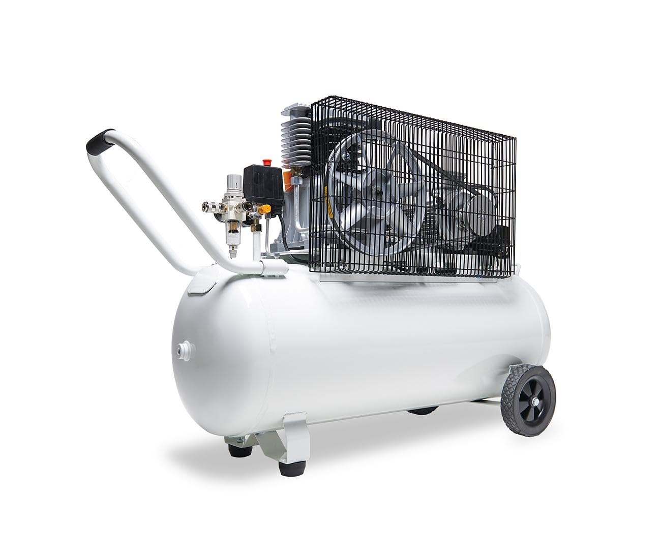 Starkwerk SW 575/10 Druckluftkompressor Kompressor 3kW 400V 10Bar 100l Kessel Keilriemenantrieb Luftkompressor Compressor, Langlebig inklusive Druckminderer und Wasserabscheider