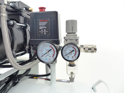 KnappWulf Flüster Kompressor Luftdruckkompressor KW4100 mit 100L Kessel 3 Motoren a 1100W 10bar 660L/min